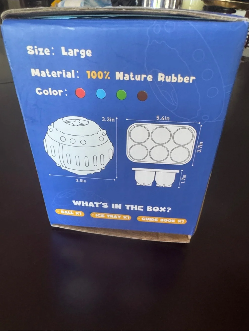 Fillable Dog Toy - Blue & Black Interactive Treat Dispenser